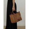 Sac en raphia et cuir - Mxamarinecesto - Max Mara