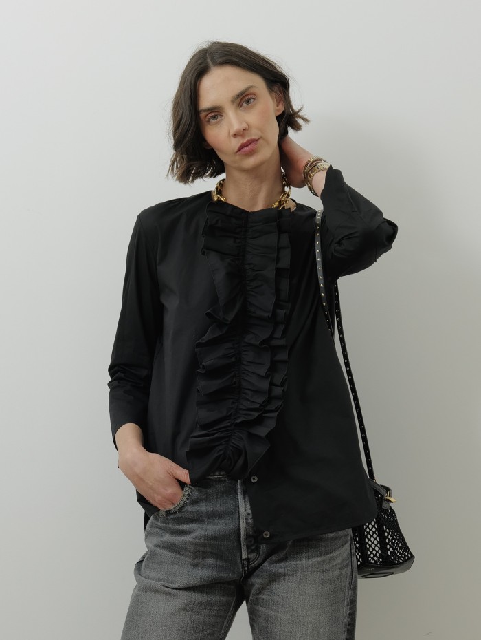 Chemise noire - Frou frou - A Shirt
