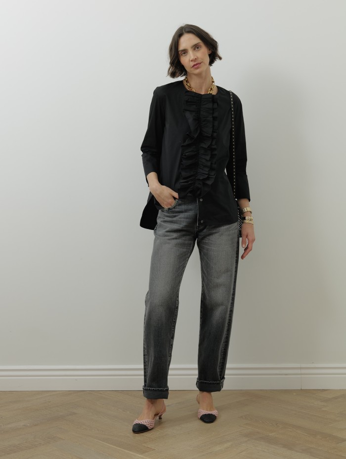 Chemise noire - Frou frou - A Shirt