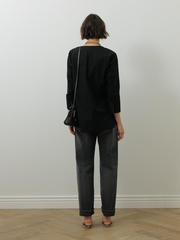 Chemise noire - Frou frou - A Shirt