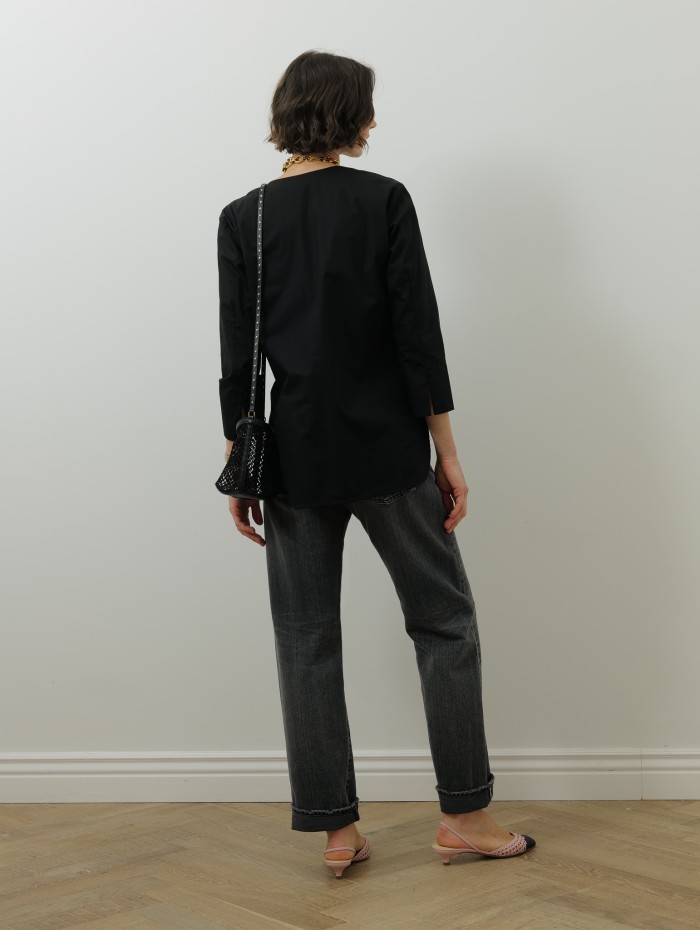 Chemise noire - Frou frou - A Shirt