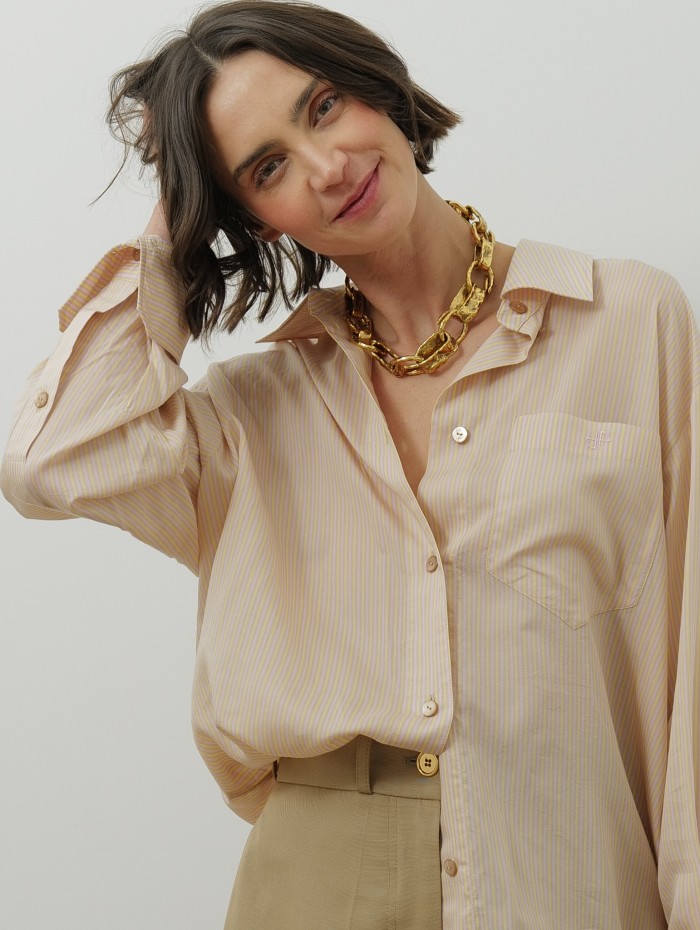 Chemise rayée - Oversize beach - Patou