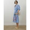 Robe à rayures - Bleu - Stella Jean
