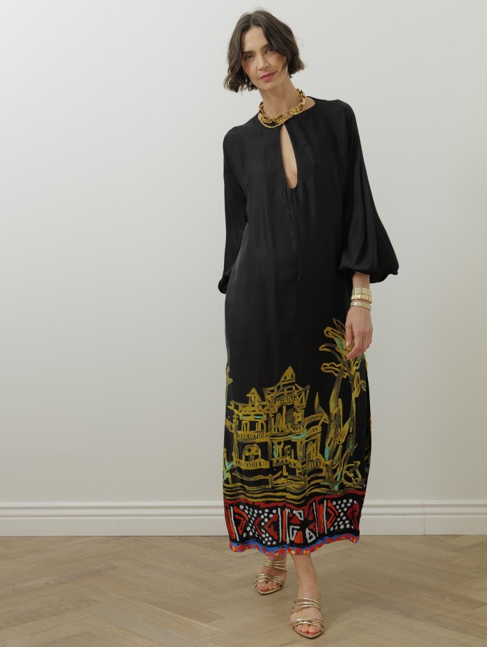 Robe droite - Palmier - Stella Jean