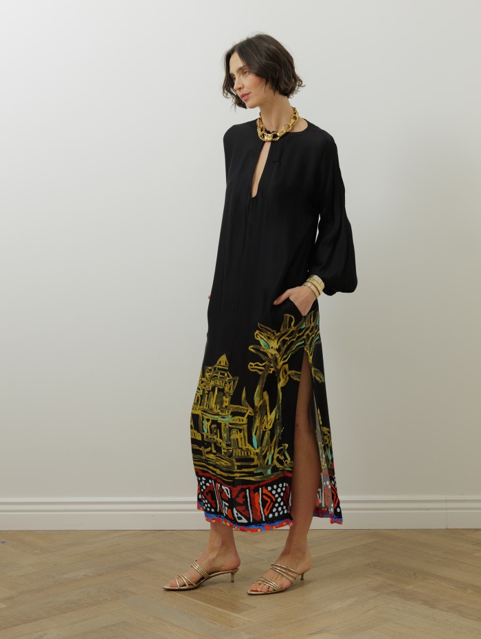 Robe droite - Palmier - Stella Jean