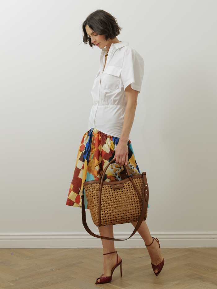 Robe blanche - Volant - Stella Jean