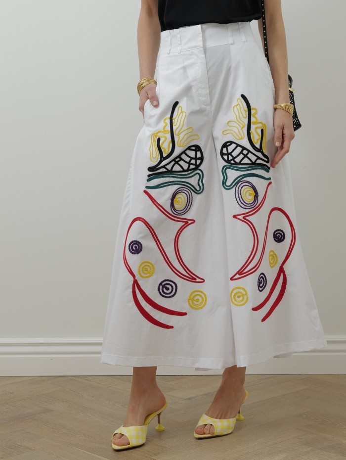 Robe à rayures - Bleu - Stella Jean