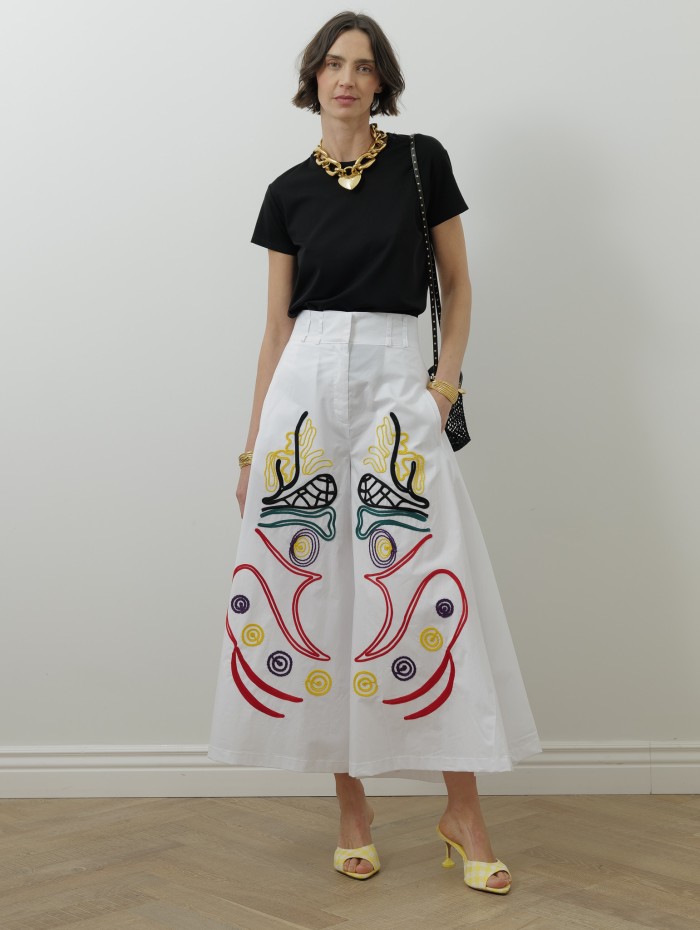 Jupe-culotte - Broderie - Stella Jean