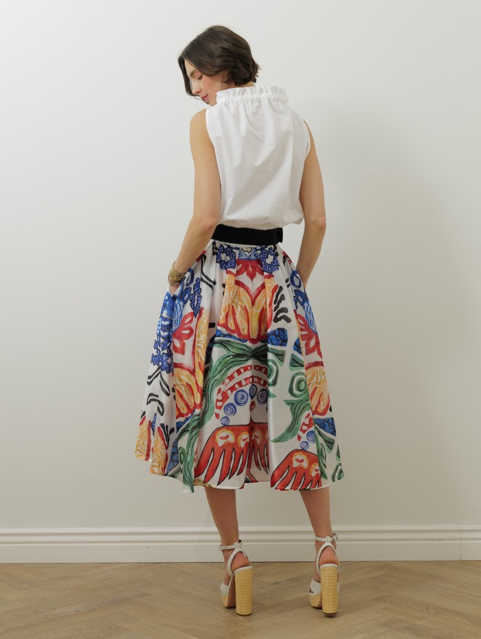 Jupe imprimé - Végétal - Stella Jean