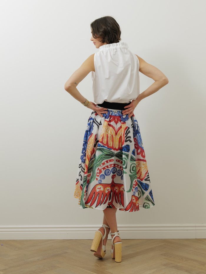 Jupe imprimé - Végétal - Stella Jean