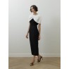 Roland Mouret - Robe cocktail en crêpe avec cape