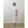 Roland Mouret - Robe midi blanche en crêpe