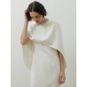 Roland Mouret - Robe midi blanche en crêpe