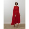 Robe longue cape - Cady léger - Rolland Mouret