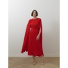 Robe longue cape - Cady léger - Rolland Mouret
