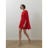 Robe mi-longue cape - Rouge - Roland Mouret