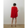Robe mi-longue cape - Rouge - Roland Mouret