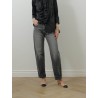 Jean gris en denim japonais - Nikko night prowler - Boro denim