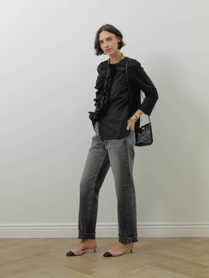 Jean gris en denim japonais - Nikko night prowler - Boro denim