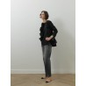 Jean gris en denim japonais - Nikko night prowler - Boro denim