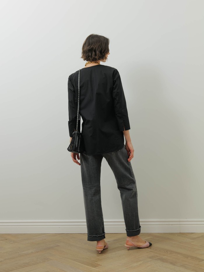 Jean gris en denim japonais - Nikko night prowler - Boro denim