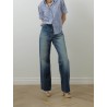 Jean en denim japonais - Kato high rise full lenght - Boro denim