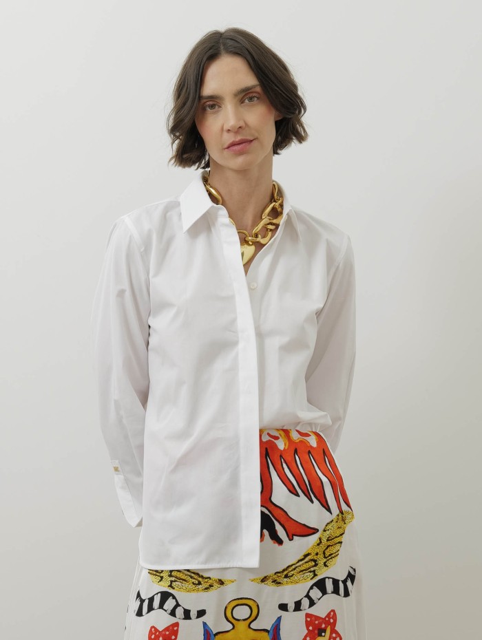 Chemise blanche en coton - Maroso - Max Mara