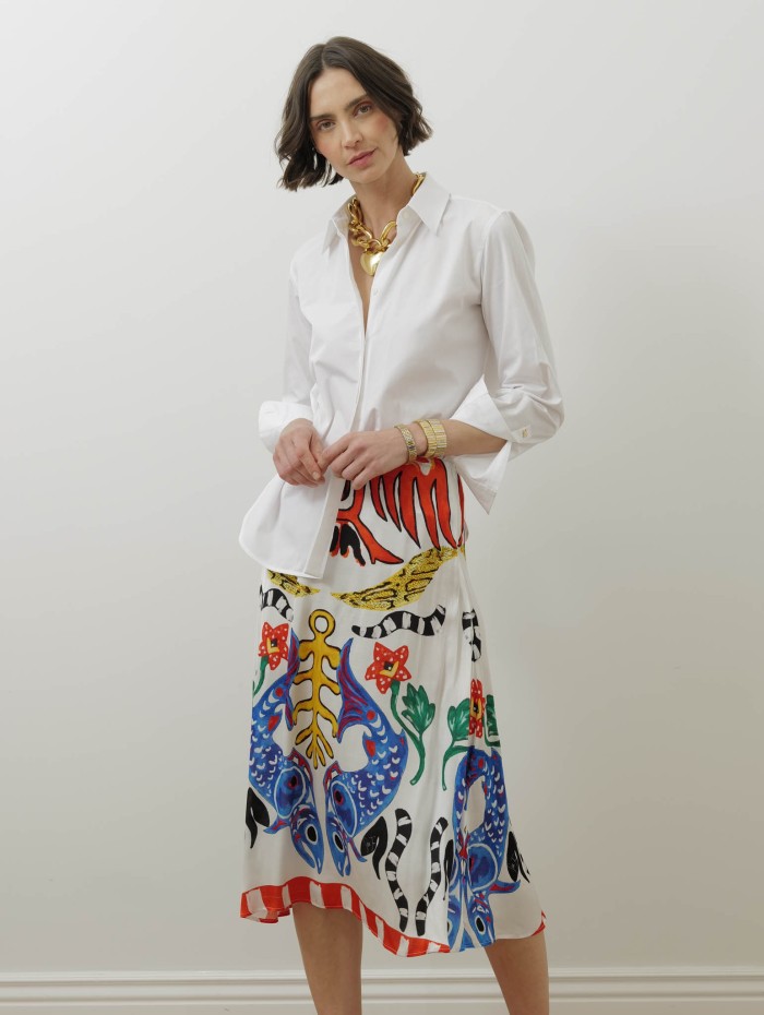 Chemise blanche en coton - Maroso - Max Mara