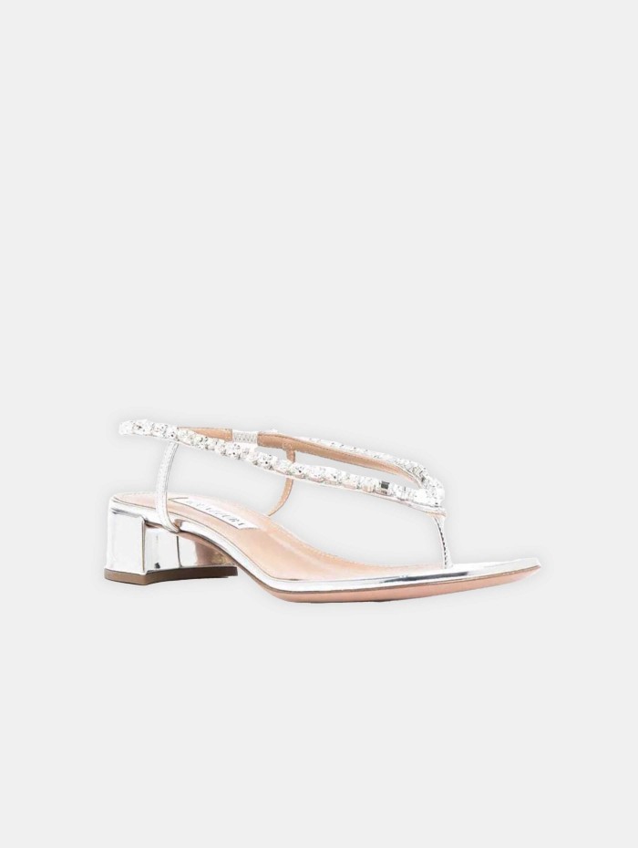 Sandales - Divina crystal thong sandal 30 - Aquazzura