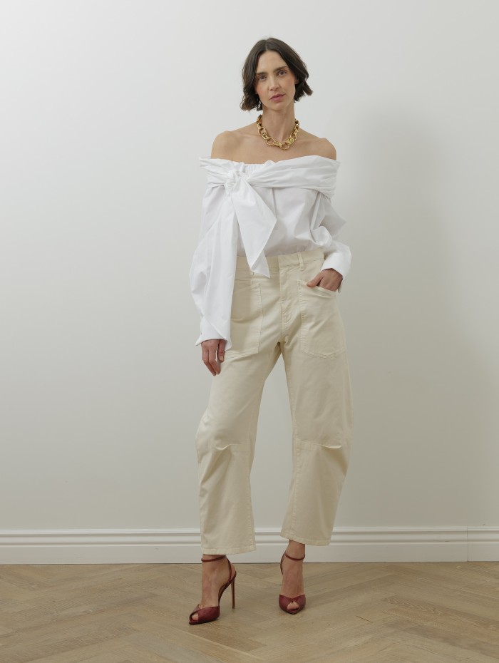 Chemisier blanc en coton - Curvone - Max Mara