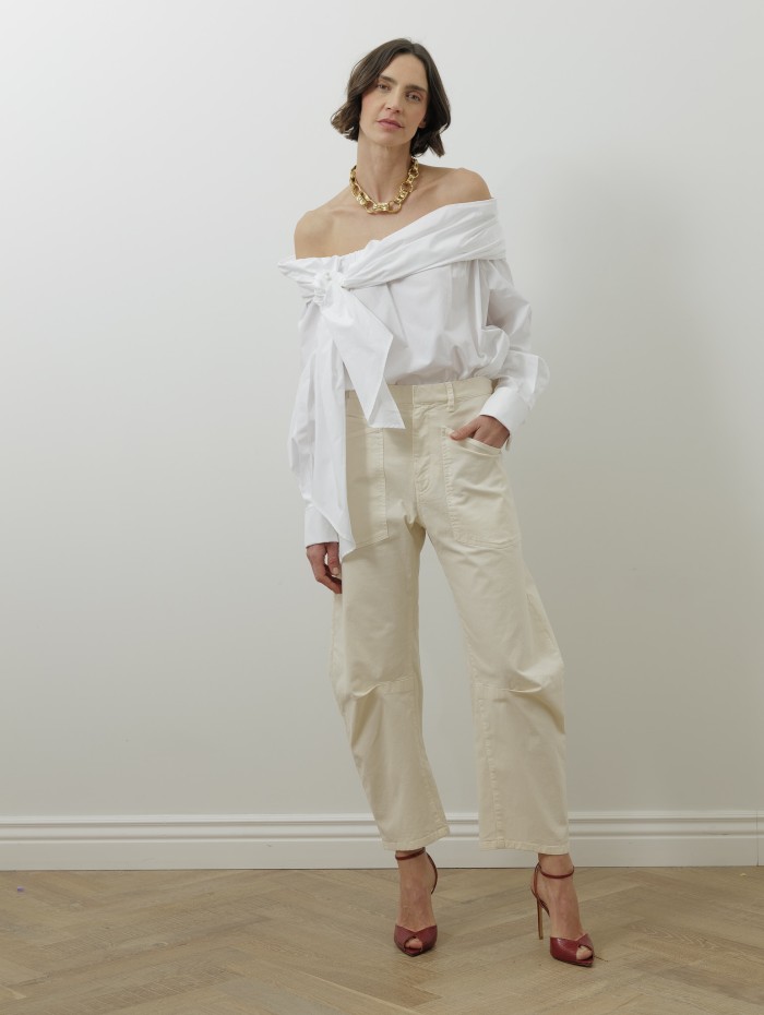 Chemisier blanc en coton - Curvone - Max Mara