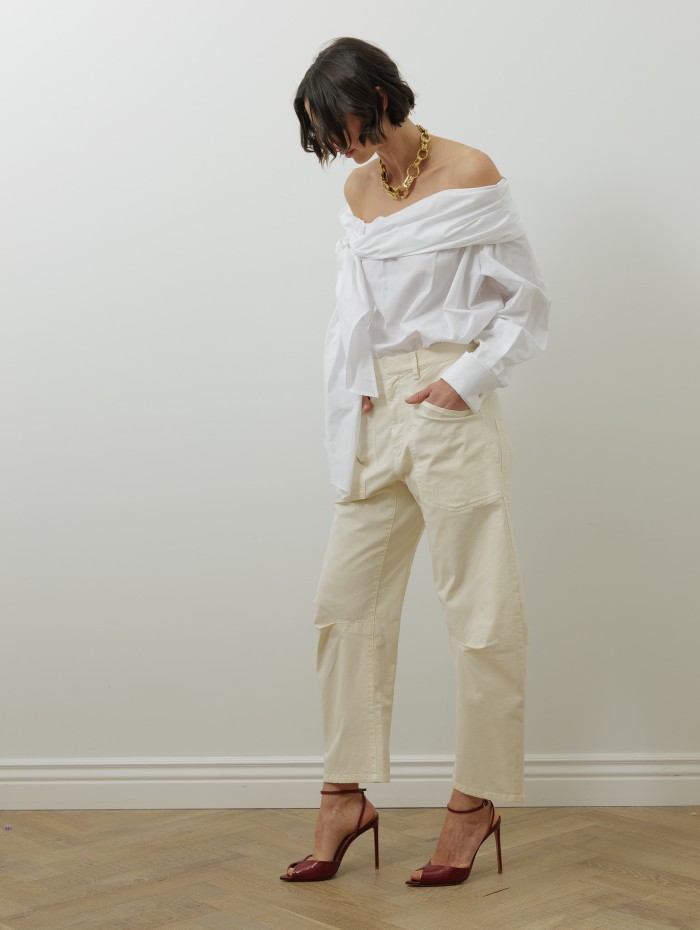 Chemisier blanc en coton - Curvone - Max Mara