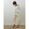 Chemisier blanc en coton - Curvone - Max Mara