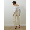 Chemisier blanc en coton - Curvone - Max Mara