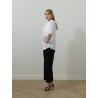 Haut en coton blanc avec noeud - Patou