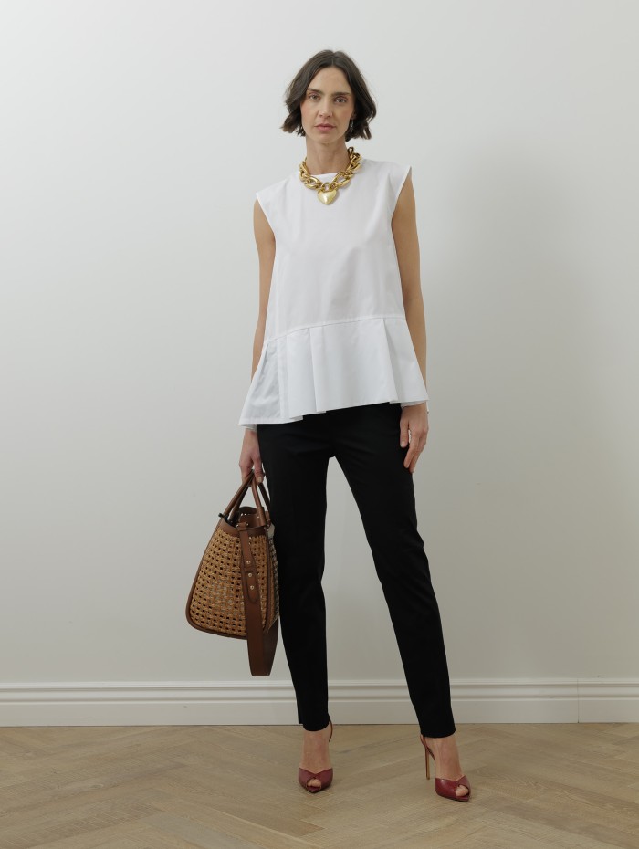 Haut en popeline de coton - Smmbrava - Max Mara