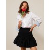 Chemise "La Pivoine" blanche et bleue - Ravissante