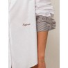 Chemise "La Pivoine" blanche et marron - Inspirante