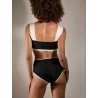 Maillot de bain noir et crème - Alma - Maiô Paris