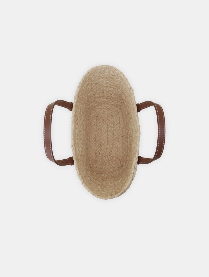 Sac en paille et en cuir - Catch - Lanvin