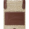 Sac en paille et en cuir - Catch - Lanvin