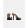Mules à talons en cuir chocolat - Lidylle 85 - Maison Ernest