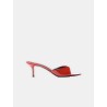 Mules en cuir vernis rouge - Lidylle 55 - Maison Ernest