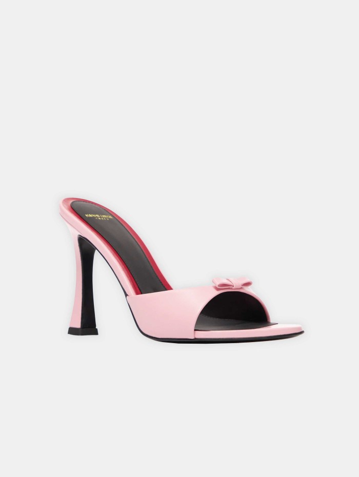 Mules à talons roses - Lydalia 95  - Maison Ernest