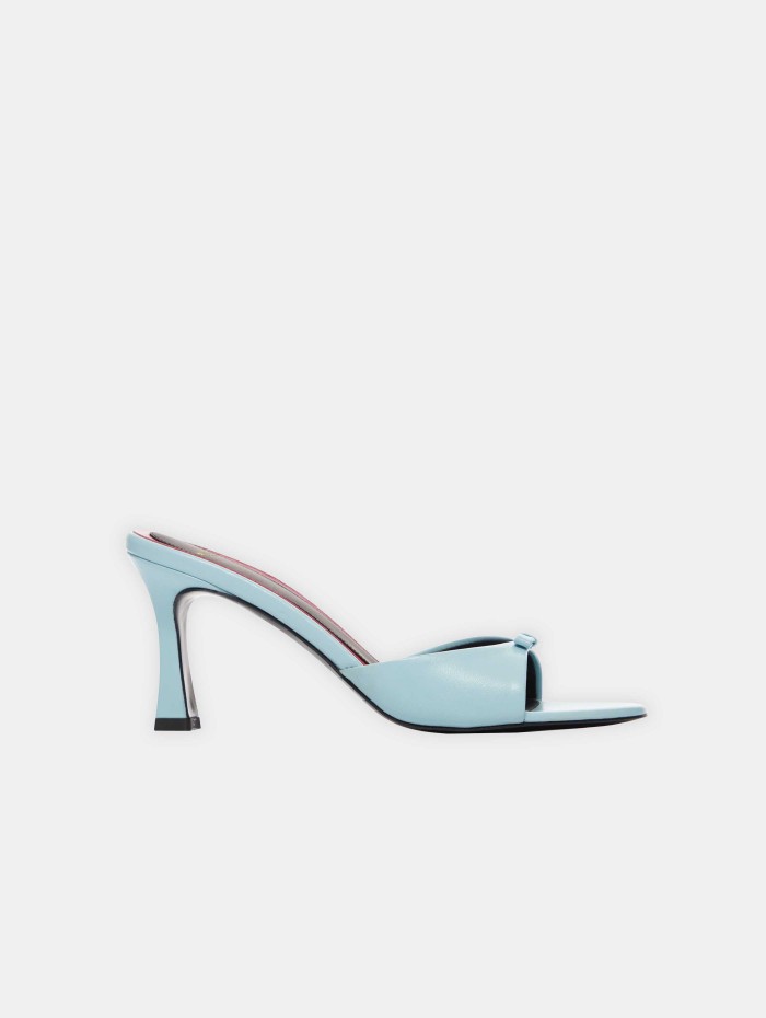 Mules à talons bleues – Lydalia 75 - Maison Ernest