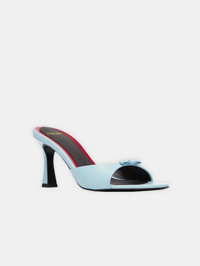 Mules à talons bleues – Lydalia 75 - Maison Ernest