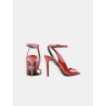 Sandales à talons vernis rouge - Flavien 100 - Maison Ernest