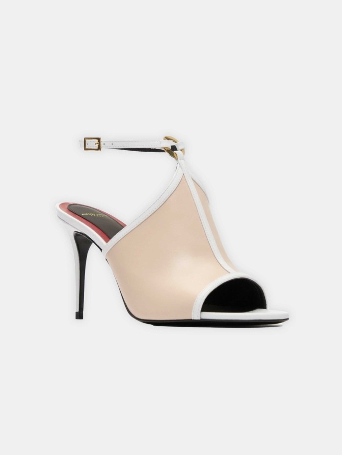 Sandales à talons bicolore - Aphrodite 85 - Maison Ernest