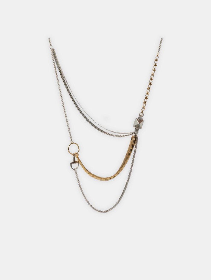 Collier multichaînes asymétrique - Berry - Vivynrosa