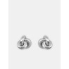 Boucles d'oreilles maxi noeud argent XL - Genna - Vivynrosa